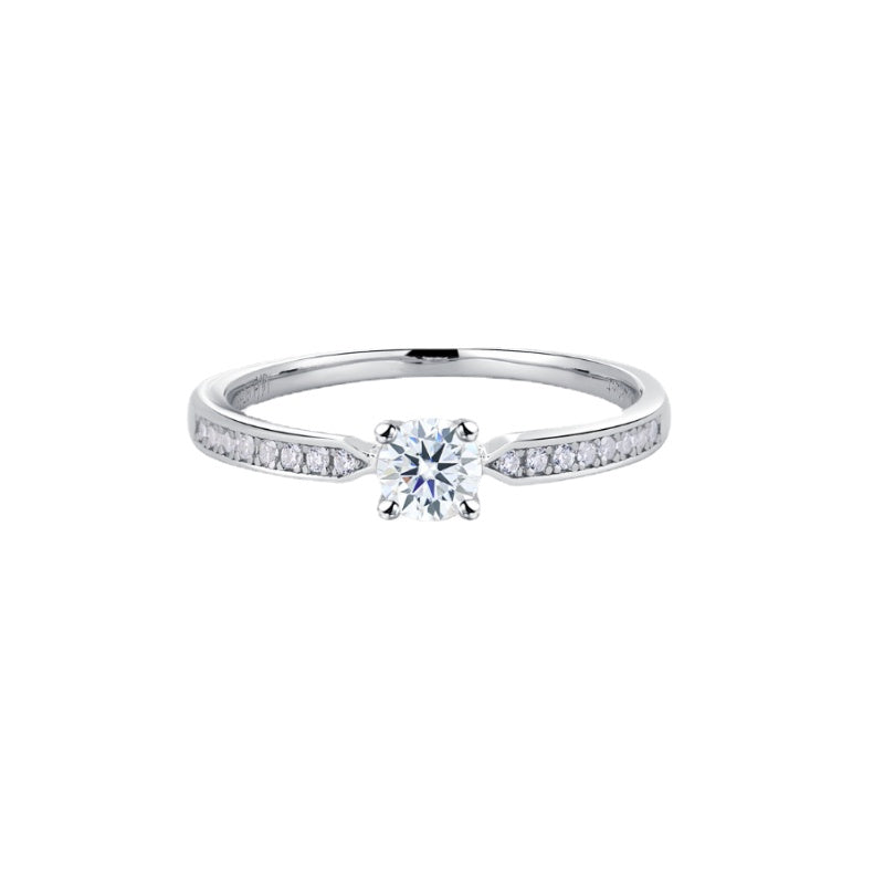 NerMoons 925 Silver Moissanite Couple Rings [ Galaxy ], Simple and Versatile